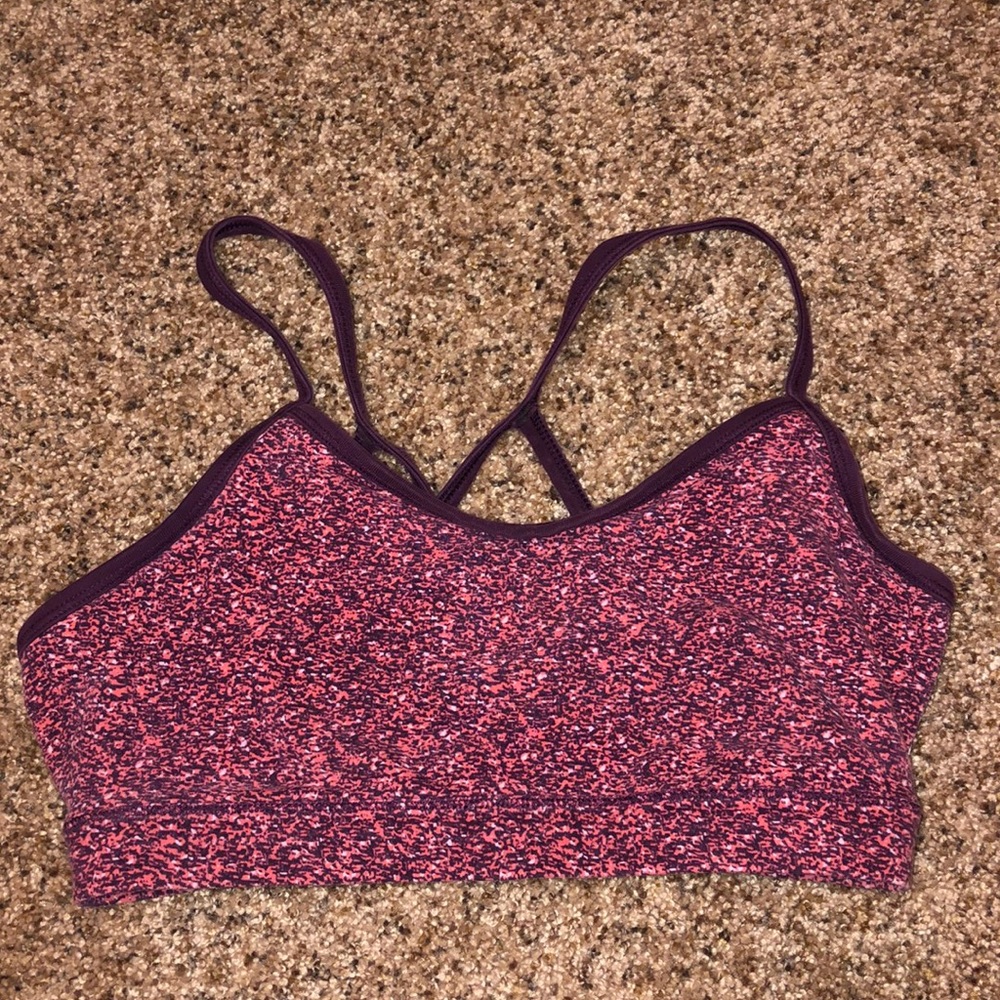 Pink and Purple Sports Bra